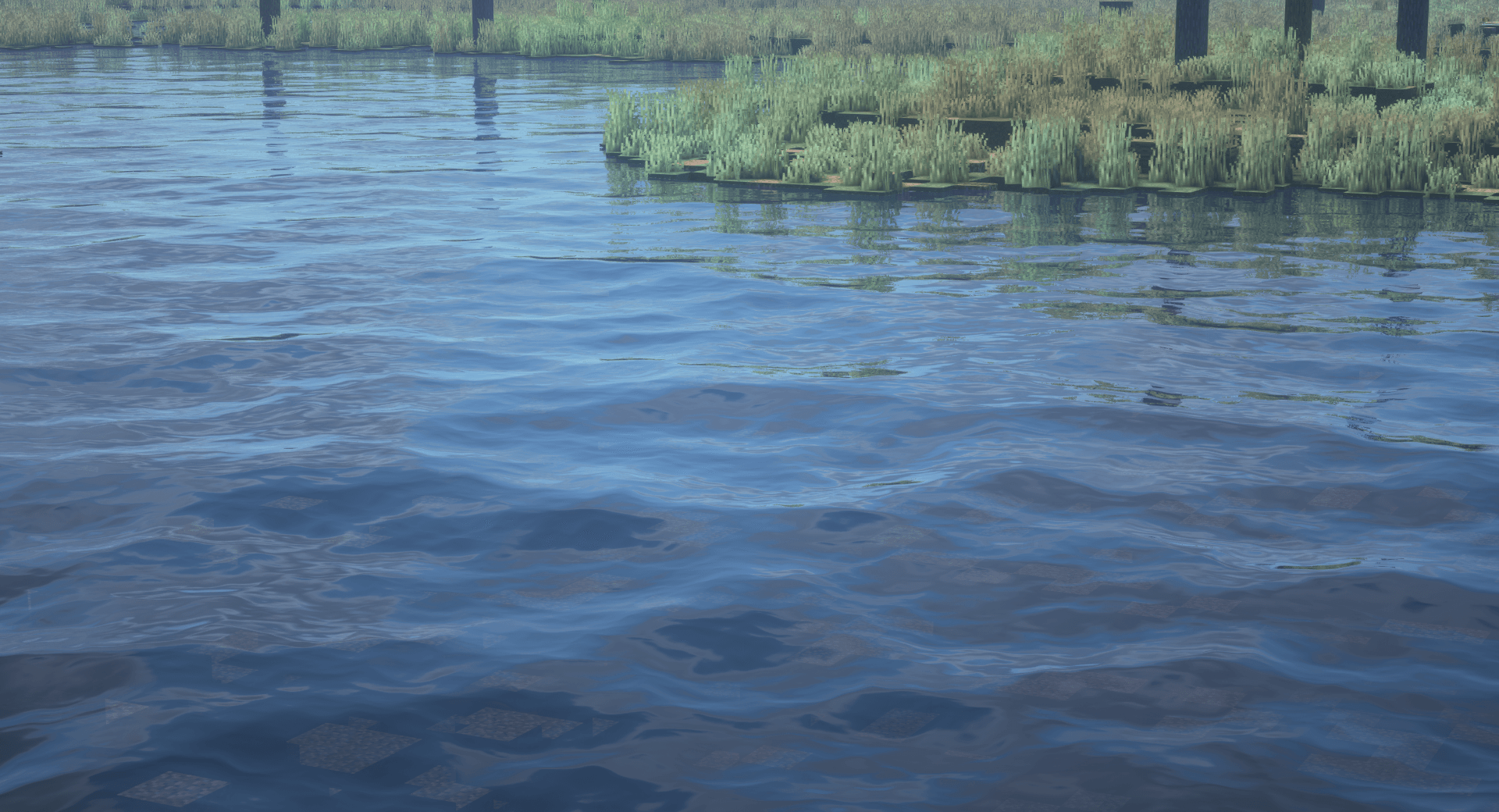 Дом в Minecraft с шейдерами BSL: реалистичное освещение через окна и детализированные текстуры