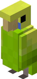 Стайка волнистых попугайчиков в Minecraft