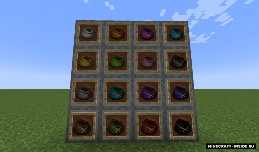 Пример использования Bundle Jumble для выпадения случайных блоков в Minecraft