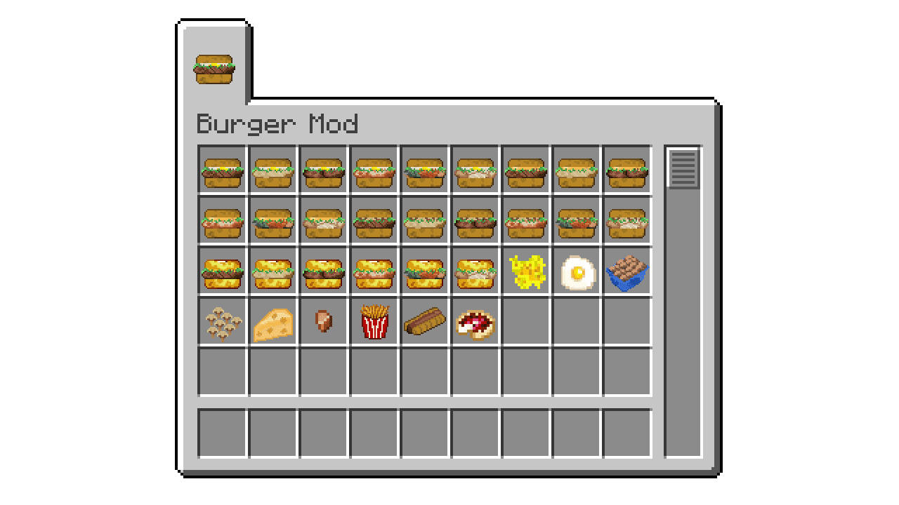 Готовка фастфуда в Minecraft с модом Burger Mod