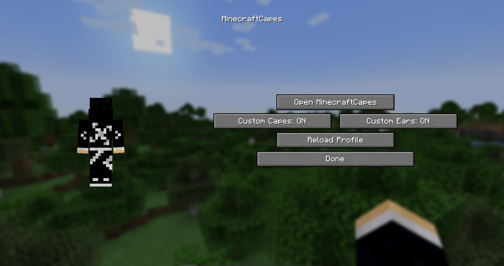 Примеры плащей из мода Cael’s Capes в Minecraft