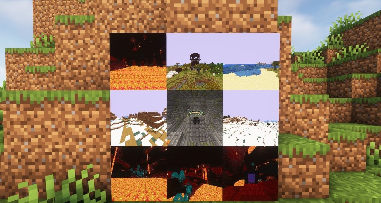 Сравнение разных типов камер в моде Camera Obscura для Minecraft