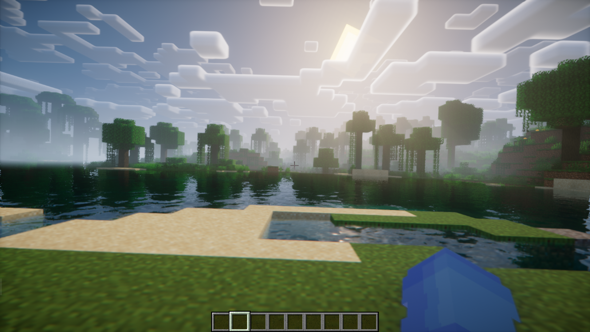 Геймплей с Camera Overhaul Reforged - пример динамичной камеры в Minecraft