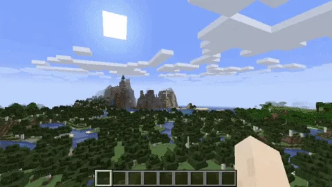 Пример плавного перемещения камеры в Minecraft с помощью мода Camera Utils