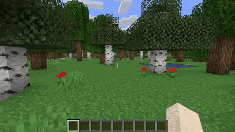 Демонстрация работы зума и вращения камеры в Minecraft с модом Camera Utils