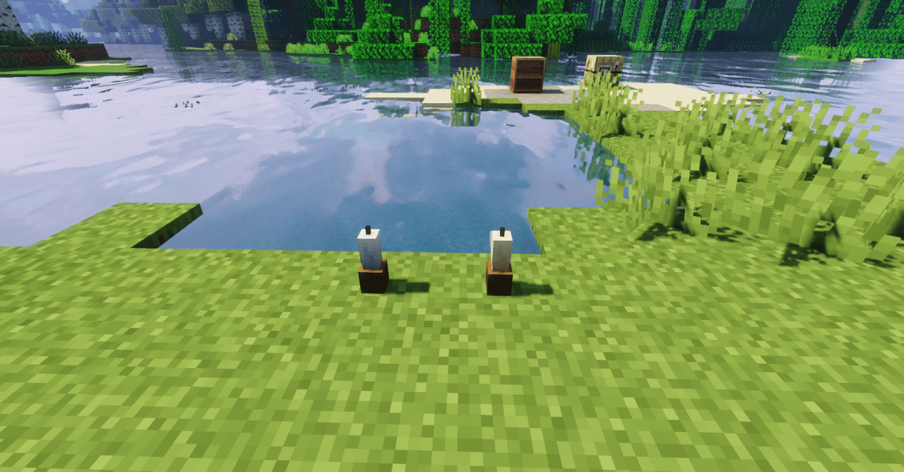 Сравнение стандартных и улучшенных свечей в Minecraft