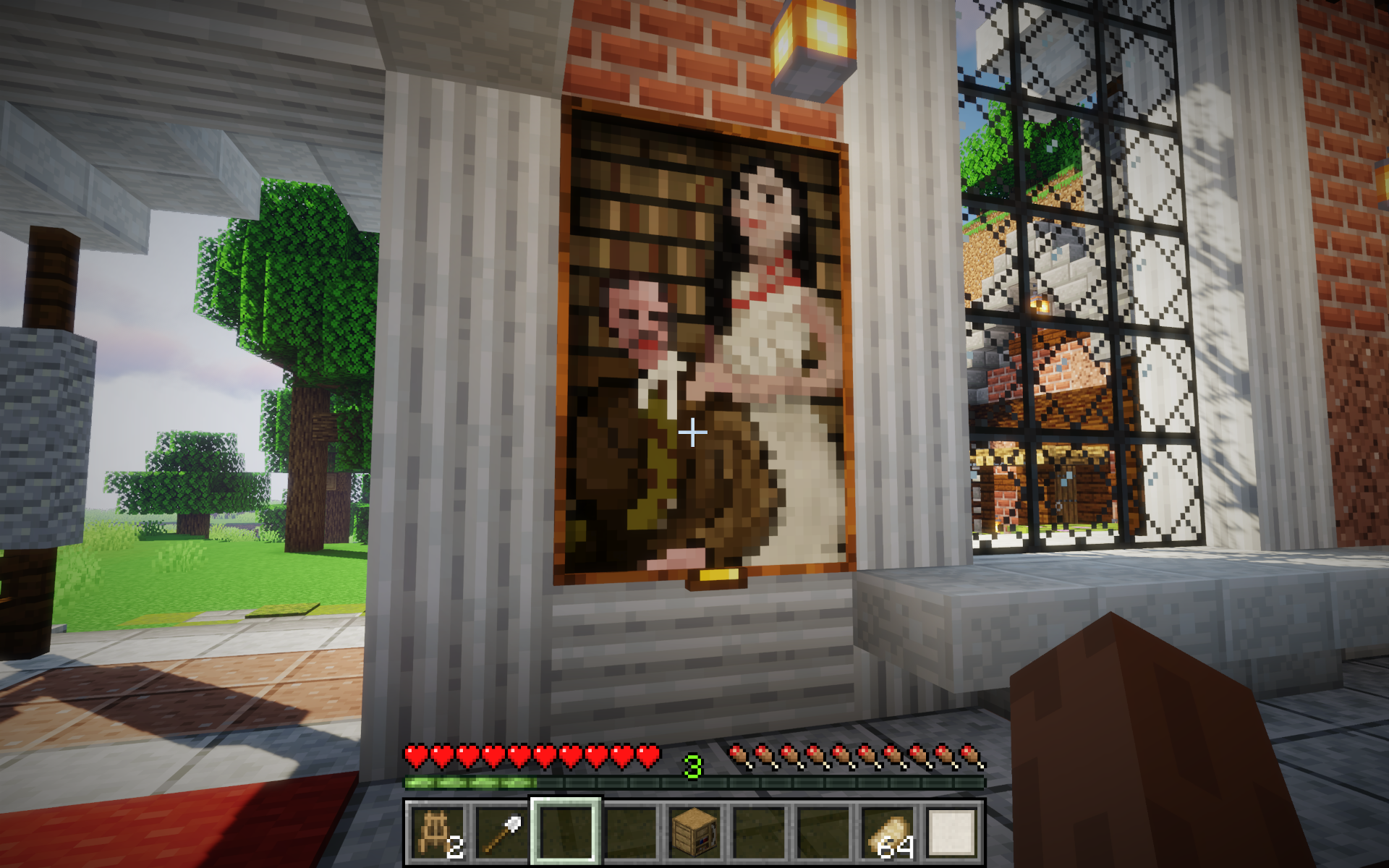 Интерфейс верстака в Minecraft с рецептами крафта досок и палок
