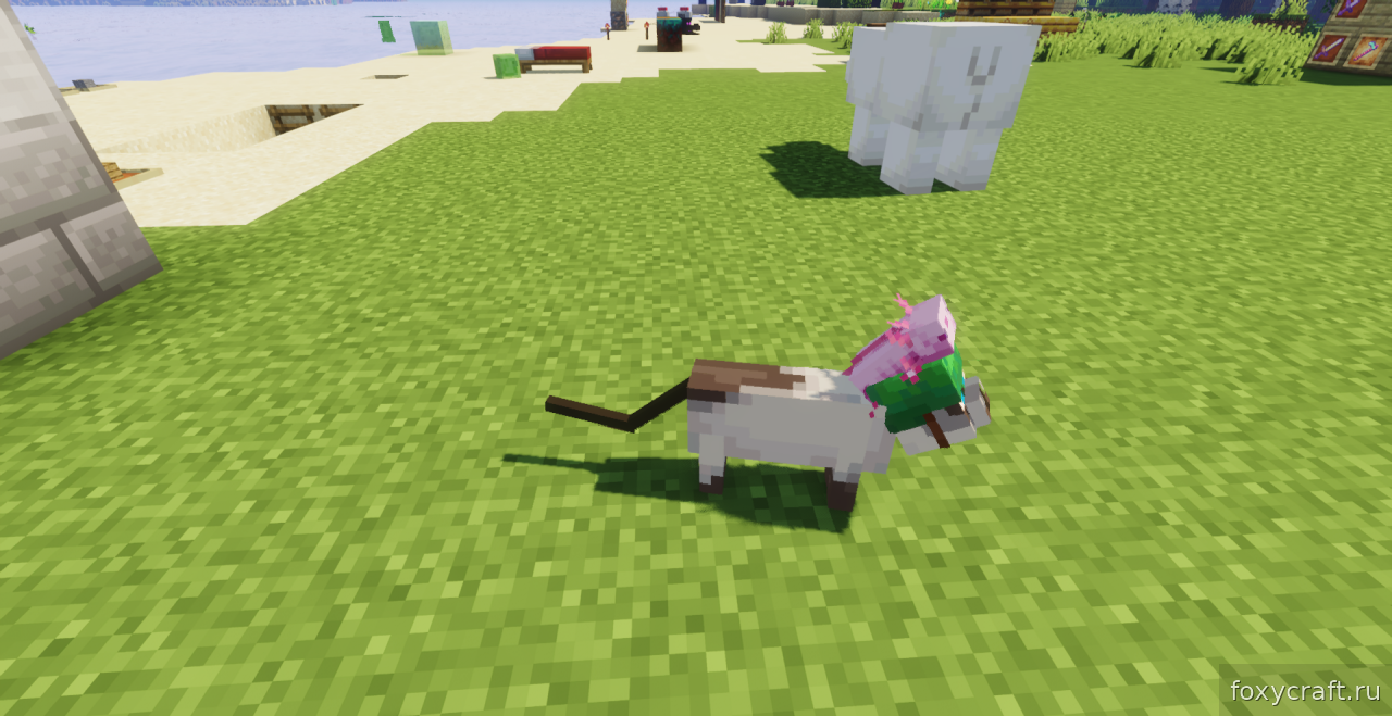 Интерфейс крафта с рецептами шапочек для кошек в Minecraft