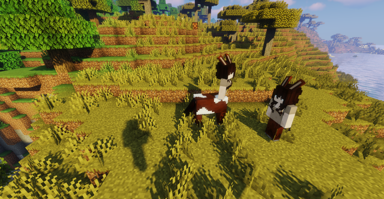 Арахнид атакует игрока в Minecraft - скриншот мода Centaur Horse & Spider
