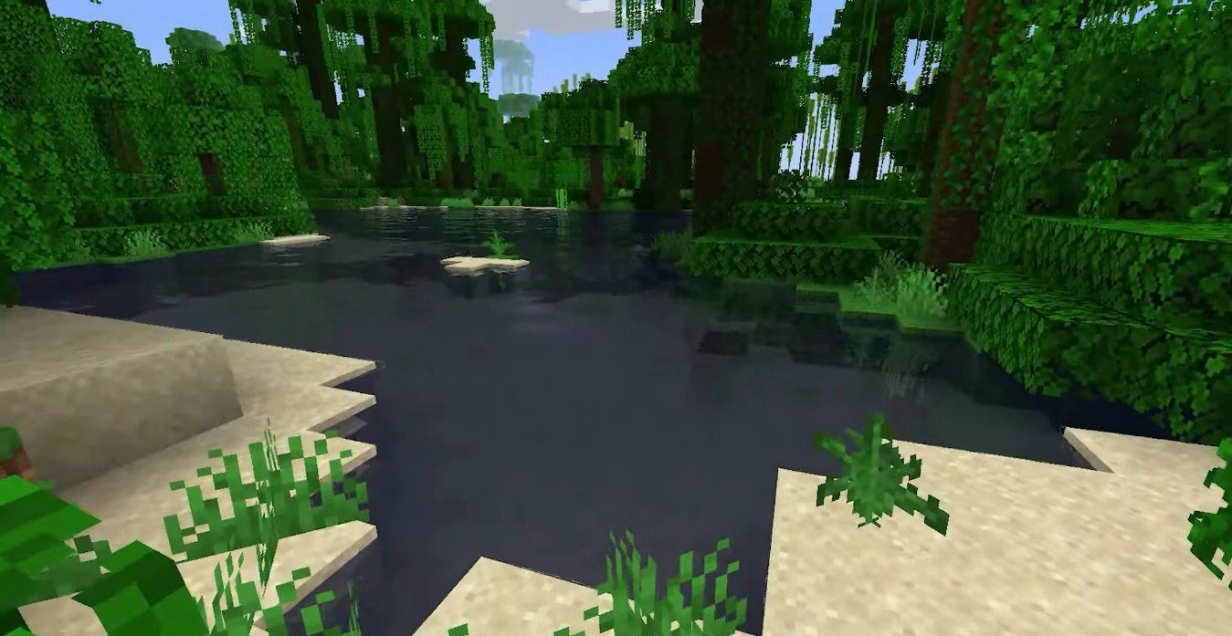 Реалистичная вода и освещение в Minecraft с шейдерами CG Naturalism HD