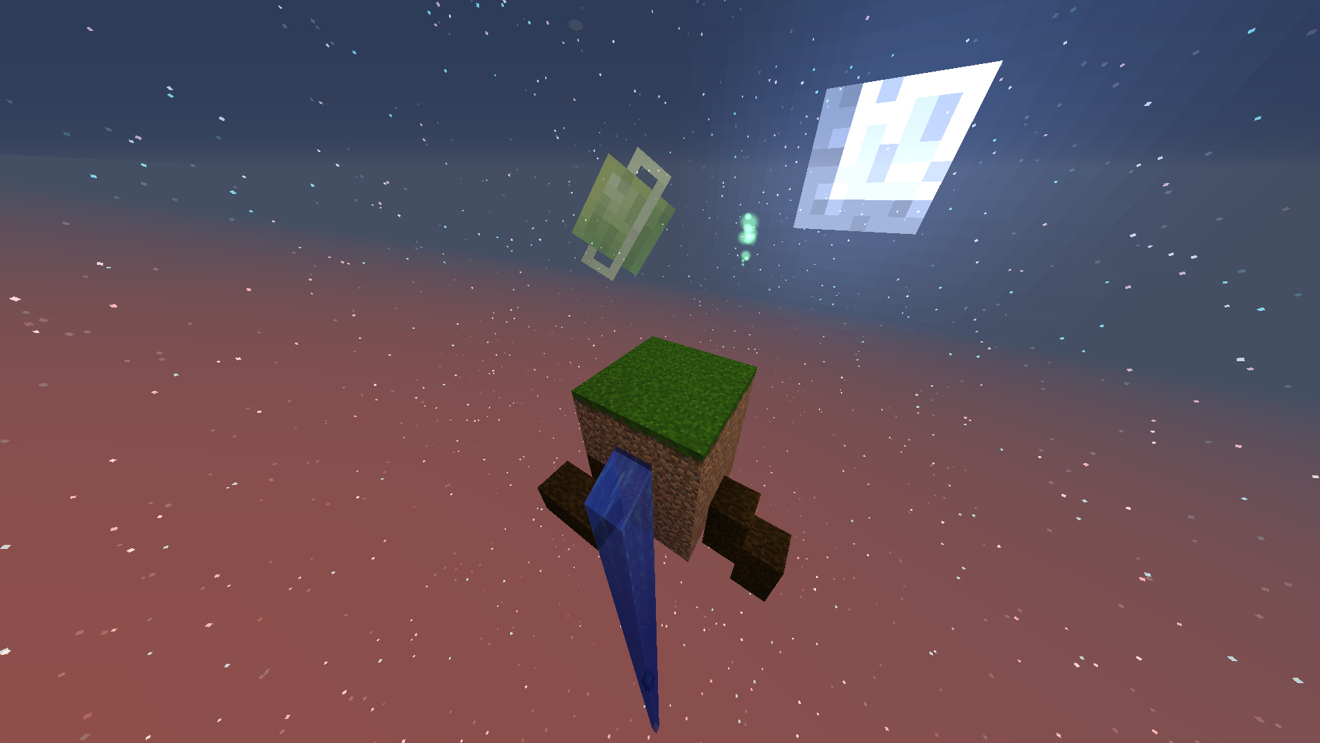 Генерация мира с пещерами и горами в Minecraft