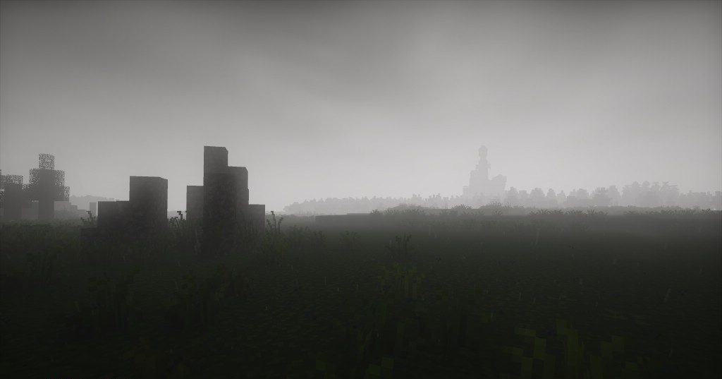 Сравнение графики Minecraft до и после установки шейдеров Chocapic13