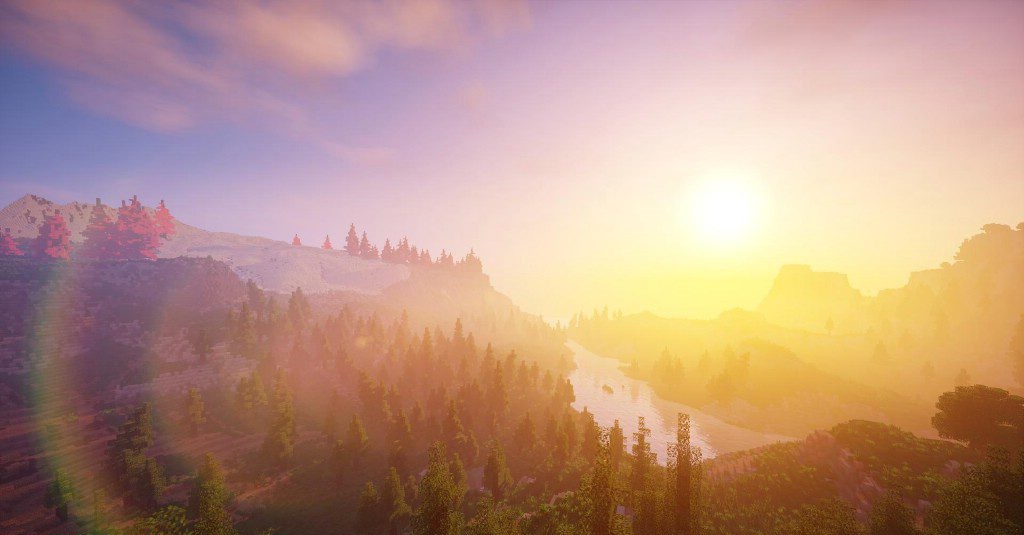 Динамические тени и освещение в биоме леса с Chocapic13 Shaders