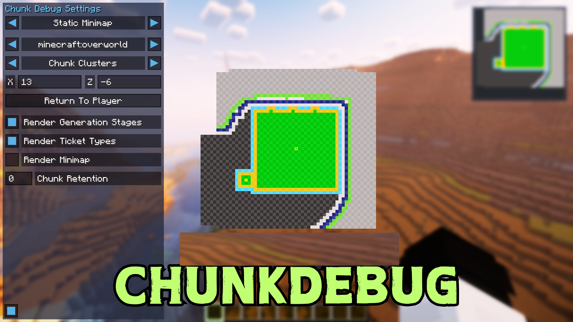 ChunkDebug для Minecraft 1.21.1