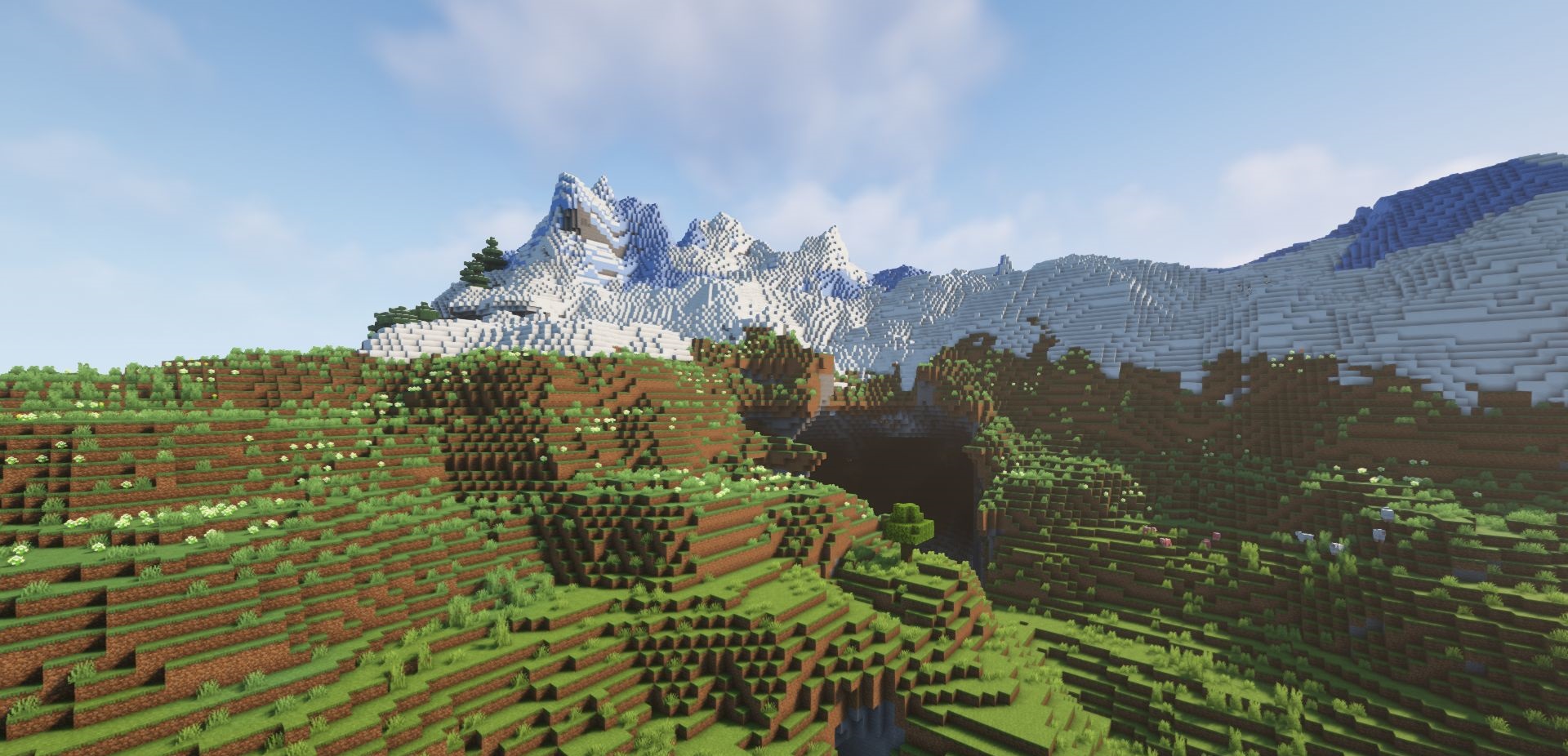 Скриншот мода Chunky с улучшенной загрузкой мира в Minecraft