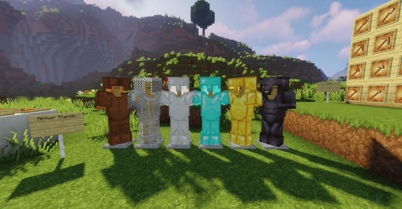Готовый мир Minecraft с установленным текстур-паком Classic Faithful