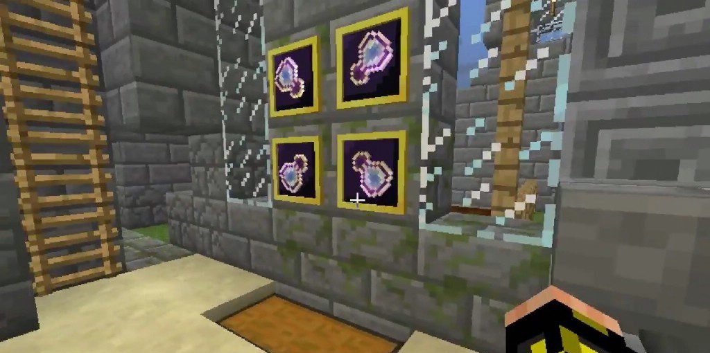 Скриншот интерфейса мода Clumps в Minecraft, показывающий объединённые шары опыта