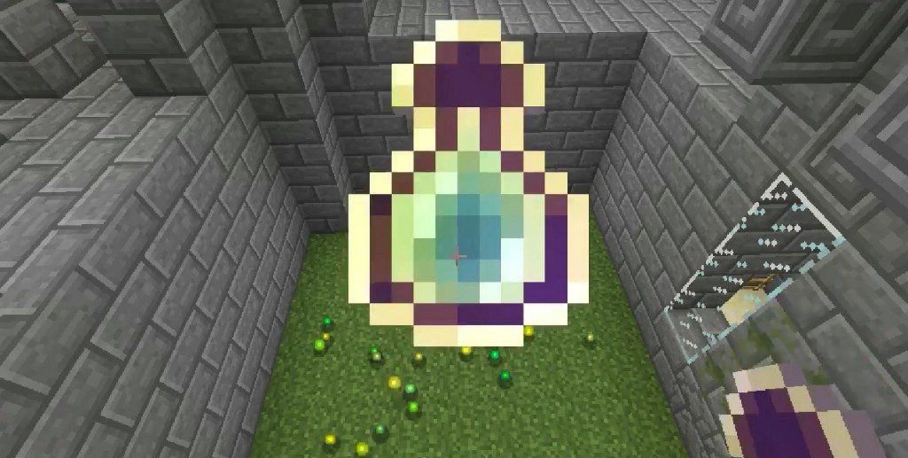 Работа мода Clumps в Minecraft, объединяющего шары опыта для быстрого сбора