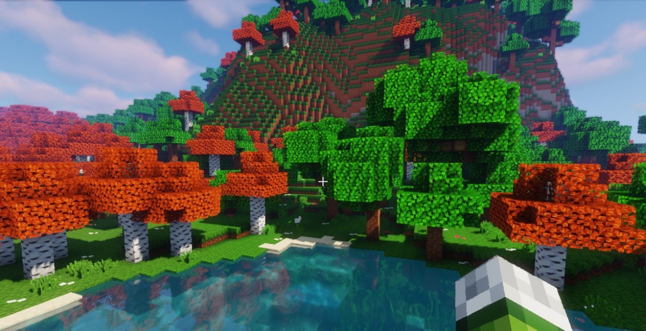 Сравнение стандартных и Clusterful текстур в Minecraft - различия в детализации и цветовой гамме