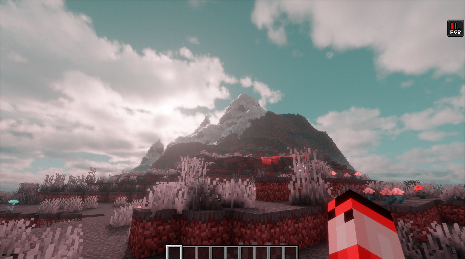 Настройки мода Color Blindness в Minecraft с выбором типа дальтонизма