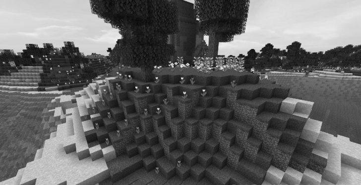 Генерация мира Minecraft с разными биомами и ландшафтами