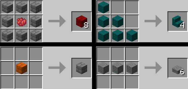 Цветные плиты и ступеньки в Minecraft с модом Colored Blocks