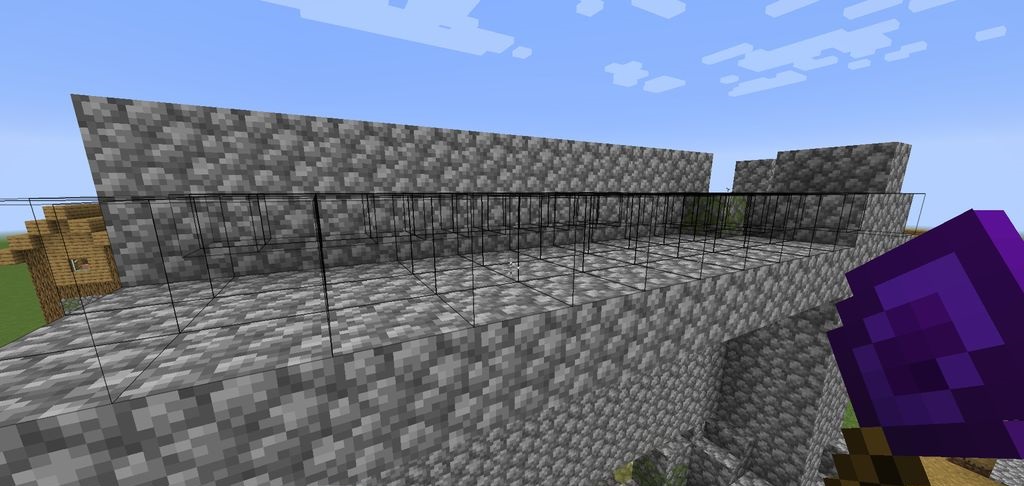 Пример использования Construction Wand для копирования структур в Minecraft