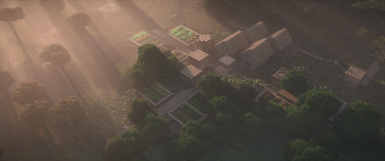 Minecraft с шейдерами Continum: ночной режим с красивыми огнями