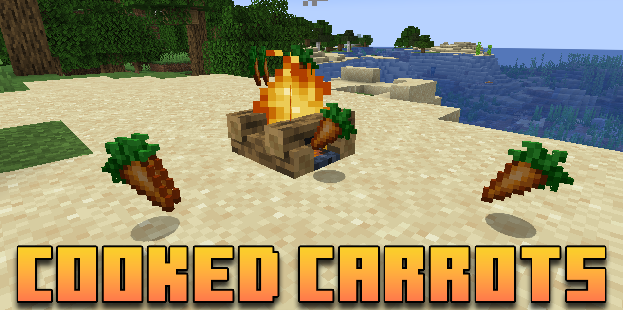 Cooked Carrots для Minecraft 1.21.5