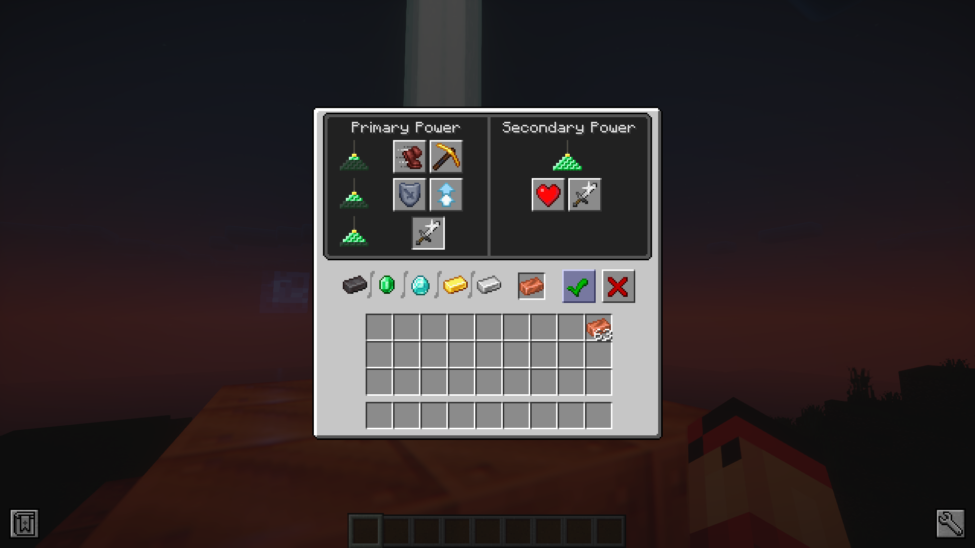 Эффекты новых баффов от медного маяка в Minecraft
