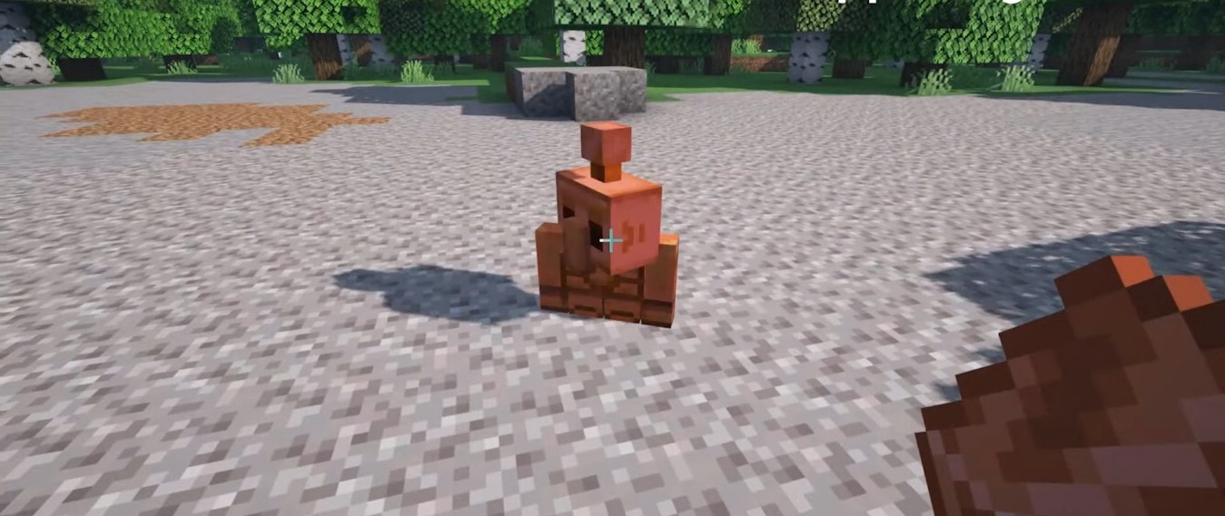 Интерфейс установки мода Copper Golem в папке mods