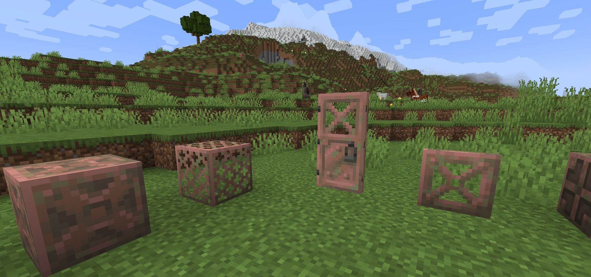 Туфовые блоки в различных вариантах декора Minecraft
