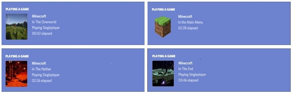Настройки отображения статуса в Discord через Craft Presence