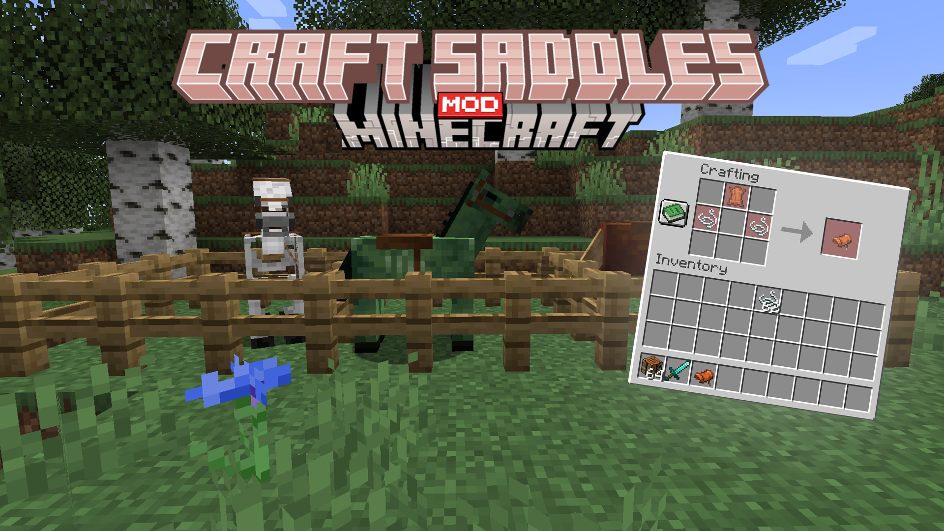 Craft Saddles для Minecraft 1.19.4