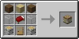 Рецепт крафта деревянного дома в Minecraft с модом Instant Blocks