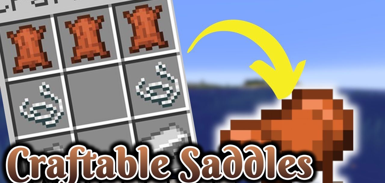 Craftable Saddles для Minecraft 1.18.2