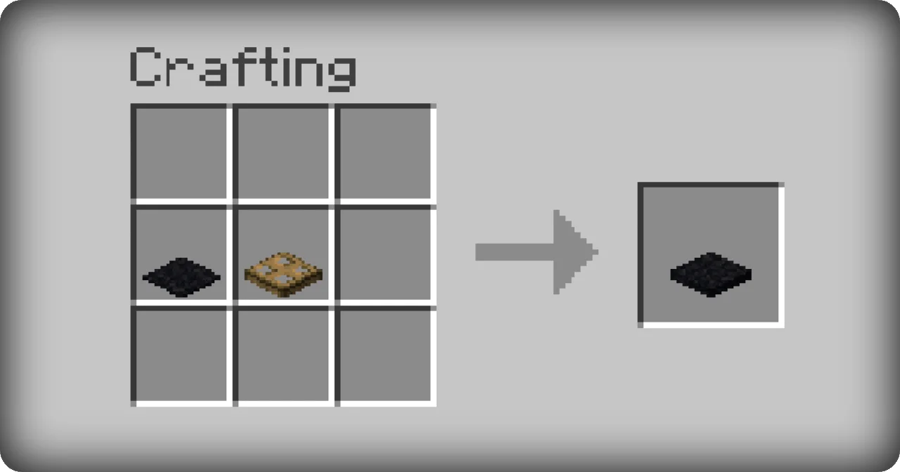 Анимация крафта меча и кирки в верстаке Minecraft
