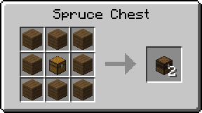 Анимация крафта меча и кирки на верстаке в Minecraft