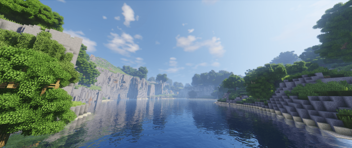 Сравнение графики в Minecraft с шейдерами TME и без них