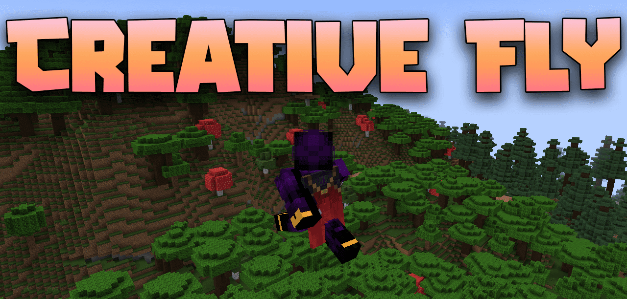 Creative Fly для Minecraft 1.21.4