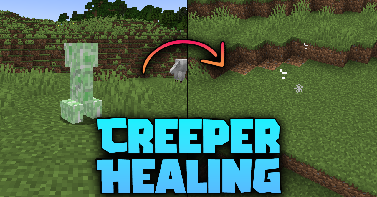 Creeper Healing для Minecraft 1.21.4