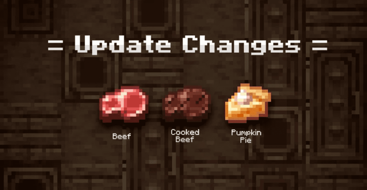 Реалистичные текстуры хлеба и выпечки в Minecraft с использованием мода Crops n Meats