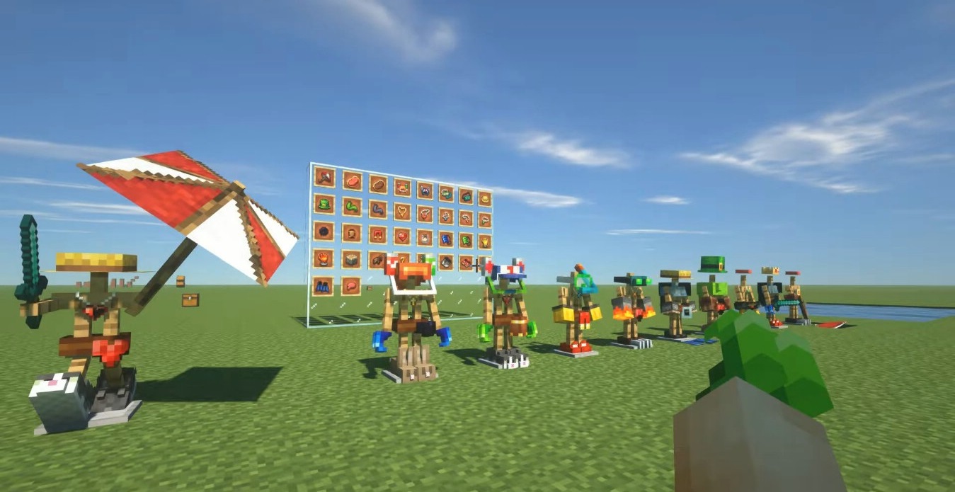 Гибкая настройка брони на стойках в моде для Minecraft