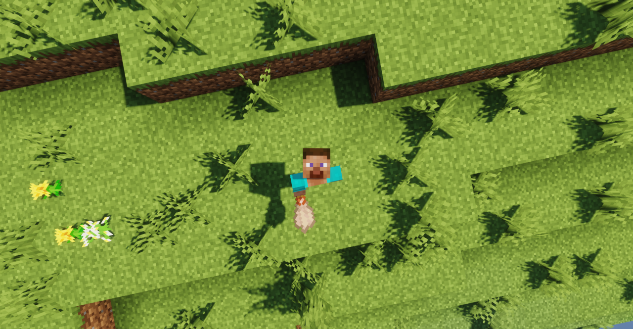 Пример использования алмазной кисти в Minecraft для детализации построек