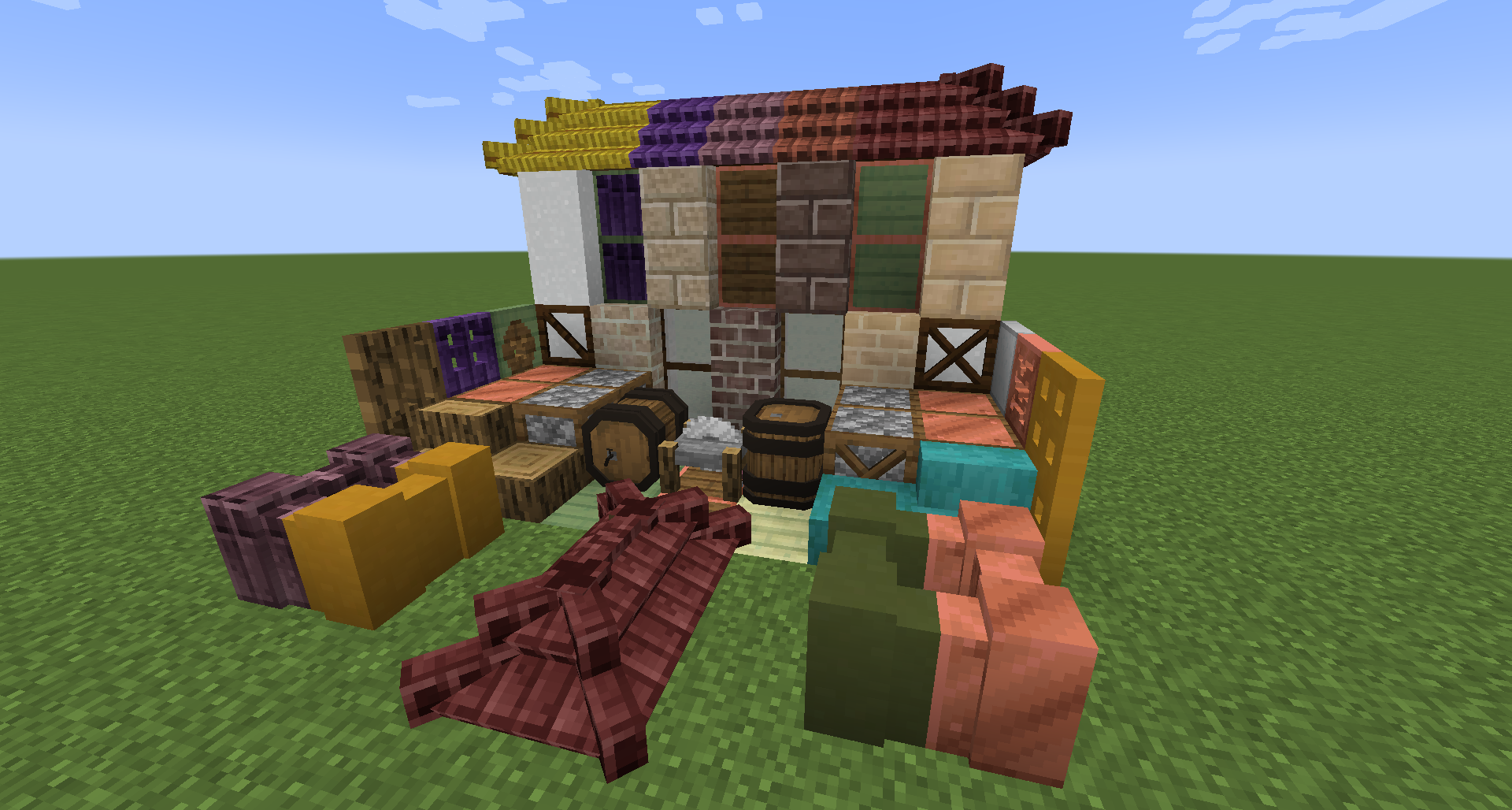 Новый биом Cherry Grove в Minecraft 1.20 с розовыми лепестками