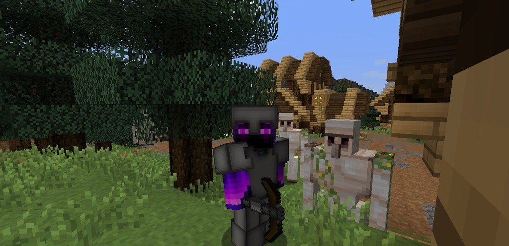 Пример использования Cyanite PvP в сетевых битвах на серверах Minecraft