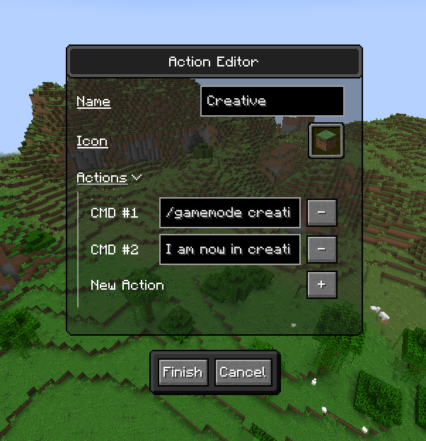 Красивый закат над построенным замком в Minecraft