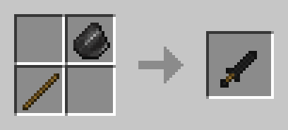 Кинжал в моде Better Punching для ближнего боя в Minecraft