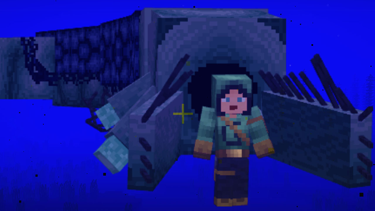 Подводный мир Minecraft с новыми мобами из мода Dark Waters