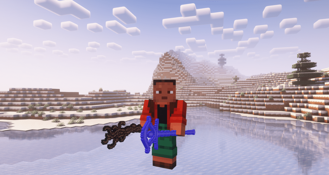 Битва с новым боссом из мода Darkest Souls в мире Minecraft